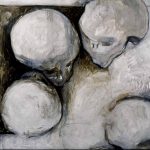 Marina Berdalet - Sèries - Caps i capitells - Enveja - Oli sobre tela - 41 x 36 cm - 2001