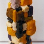 Marina Berdalet - Sèries - Caps i capitells - Família - Plastilina - 30 x 40 cm - 1995