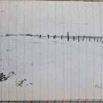 Marina Berdalet - Sèries - apunts i obra del natural - Platja de Tulum - Mèxic - Llapis sobre paper (apunt de llibreta)- 10 x 15 cm - 25.7.1994