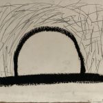 Marina Berdalet - Sèries - Caps i capitells - Barret - Barra d’oli i llapis sobre paper - 40 x 25 cm - 1990