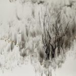 Marina Berdalet - Sèries - Foc i fum - Himne d’Ulisses a la Terra - Fum i carbonet sobre paper - 100 x 70 cm - 2020