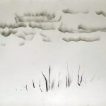 Marina Berdalet - Sèries - Foc i fum - Himne d’Ulisses a la Terra - Fum i carbonet sobre paper - 100 x 70 cm - 2020