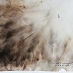 Marina Berdalet - Sèries - Foc i fum - Solitud i renaixença - Fum sobre paper -29,7 x 21 cm - 2020