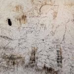 Marina Berdalet - Sèries - Foc i fum - Mapamundi medular - Barra grafit, cera i fum, sobre paper - 250 x 146 cm - 2019
