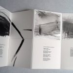 Marina Berdalet - series - llibres d’art sobre obra poètica - Salvador Espriu - Cançons de la roda del temps. Llibre acordió. 16,5 x 30,5 x 2,5 (caixa). Tinta xinesa sobre paper - 2013