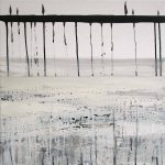 Marina Berdalet - Sèries - Terra - aigua - aire - El ventre de la terra IV - Oli i tinta xinesa sobre tela -50 x 50 cm - 2008