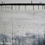 Marina Berdalet - Sèries - Terra - aigua - aire - El ventre de la terra II - Oli i tinta xinesa sobre tela -50 x 50 cm - 2008