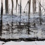 Marina Berdalet - Sèries - Terra - aigua - aire - Paisatge - Oli i tinta xinesa sobre paper -300 x 150 cm - 2009