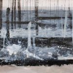 Marina Berdalet - Sèries - Terra - aigua - aire - Paisatge - Oli i tinta xinesa sobre paper -400 x 150 cm - 2009