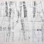Marina Berdalet - Sèries - Traços i estructures del Gest - 250 x 150 cm aprox- Barra grafit sobre paper - 1997