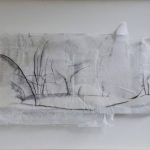 Marina Berdalet - Sèries - Traços i estructures del Gest - Muda - 70 x 50 cm aprox- Llapis sobre paper i vernís - 2014