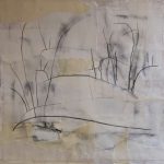Marina Berdalet - Sèries - Traços i estructures del Gest - Muda - 60 x 60 cm - Llapis sobre paper i vernís - 2014