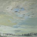Marina Berdalet - Sèries -Weltanschauung - Passejades - Migracions III - oli sobre tela - 81 x 65 cm - 2017