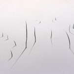 Marina Berdalet - Sèries -Weltanschauung - Passejades - Paisatge amb personatges i ombres - Llapis sobre paper - 100 x 70 cm - 2012