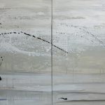Marina Berdalet - Sèries - Weltanschauung - Passejades - Silenci - 200 x 100 cm (díptic) - Oli sobre tela - 2018