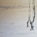 Marina Berdalet - Sèries - Weltanschauung - Passejades - Silenci - 100 x 100 cm - Oli sobre tela - 2018