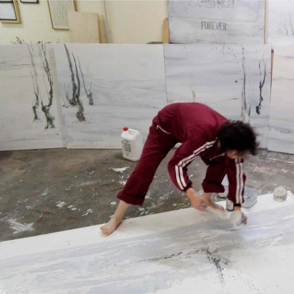 Marina Berdalet - Marina treballant al taller - 2019