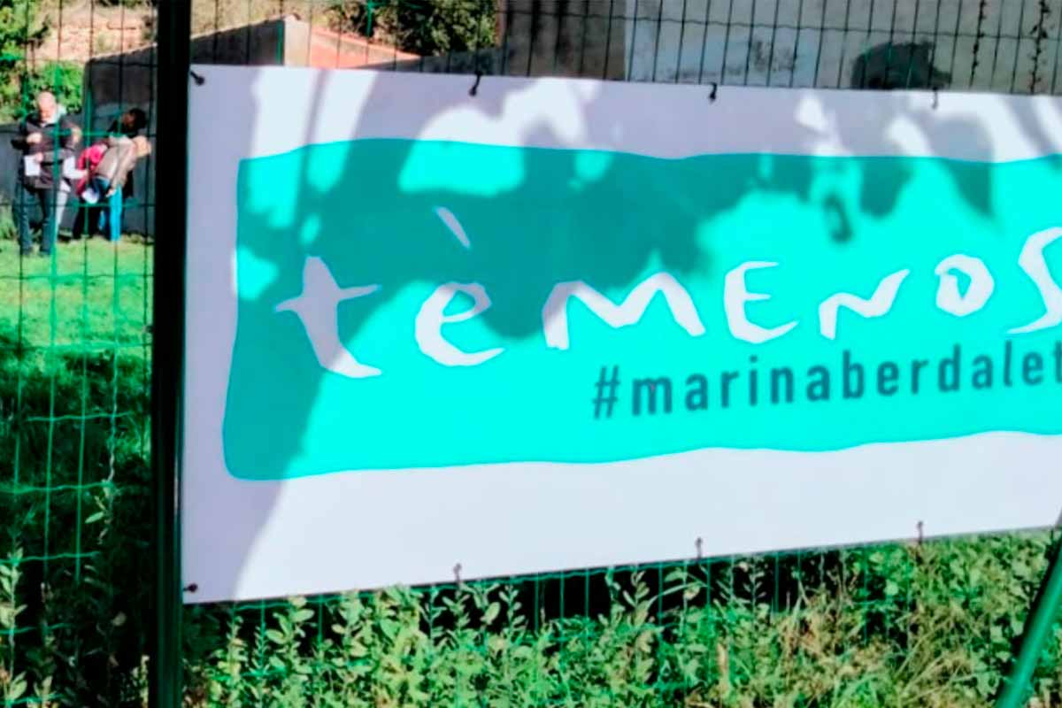 Marina Berdalet - Pancarta del Tèmenos - espai d’art de la Marina, a l’Estany -2023