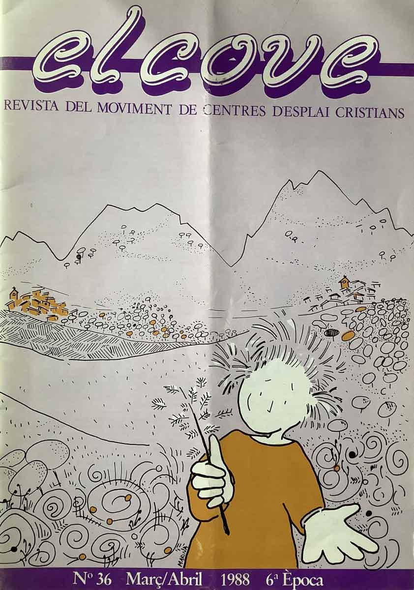Marina Berdalet - Bugada - Disseny i il·lustració - Revista El Cove - N.36 - Març-Abril 1988 - 6a època - Autora Portada