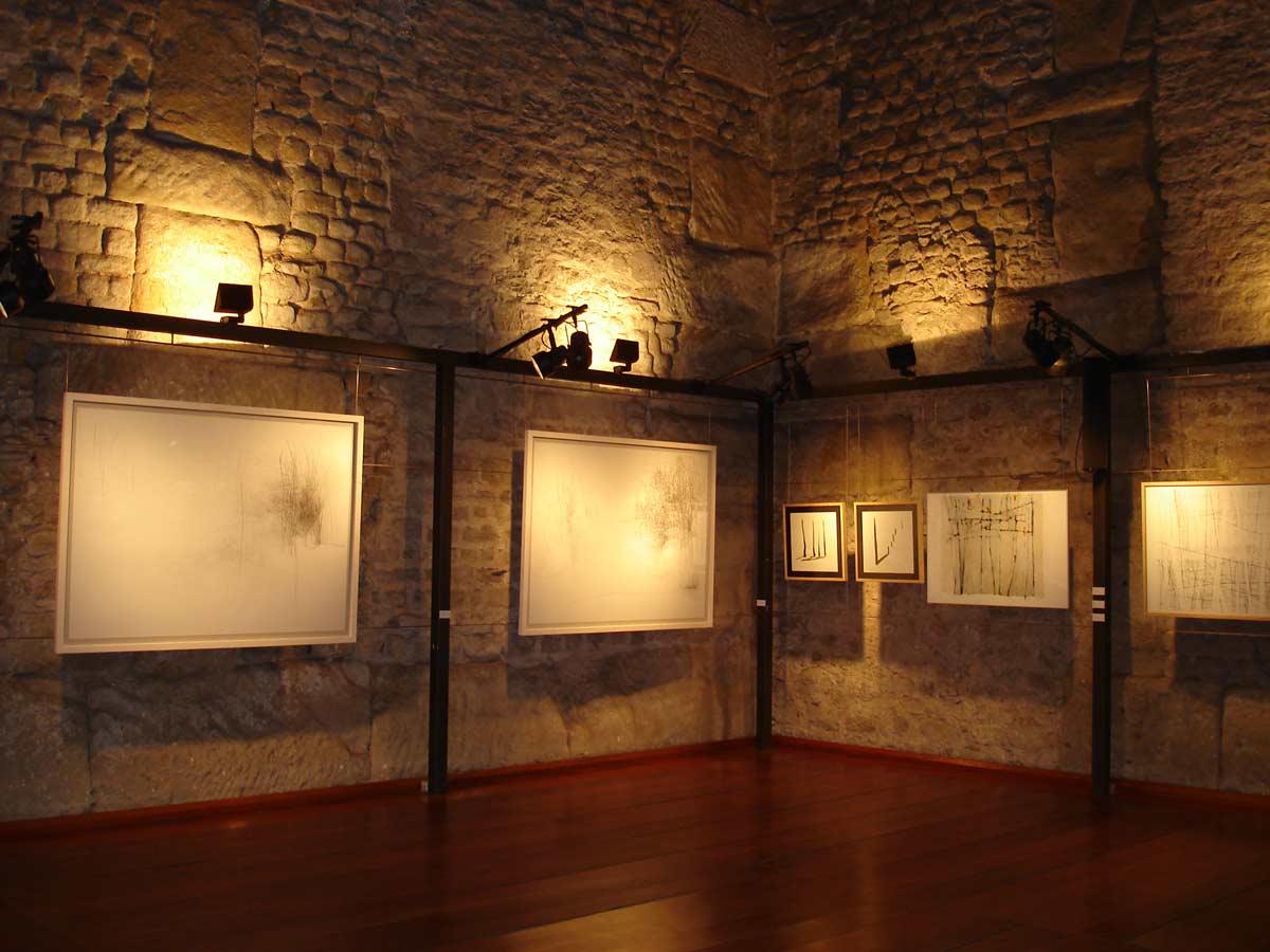 Marina Berdalet - Exposicions - Traços del gest - Temple Romà - Vic - 2007 - vista sala