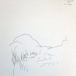 Marina Berdalet - Sèries - Weltanschauung - Passejades - dibuixos a cegues - sense mirar el paper després de fer passeig - bolígraf sobre paper - 20 x 20 cm - 2016